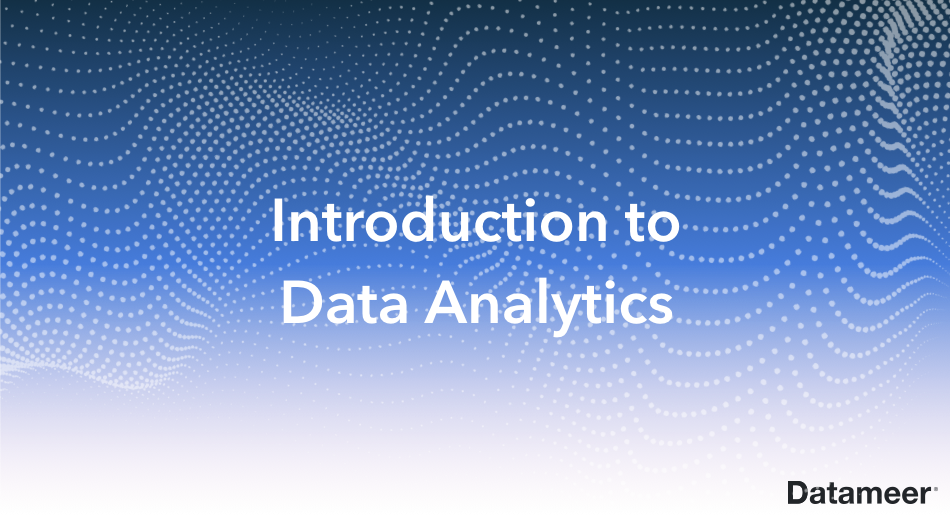 Introduction to Data Analytics