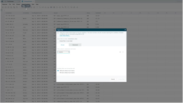 Tutorial - Filtering Data