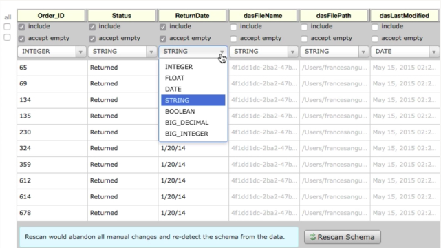 Tutorial - Defining a Schema in Datameer