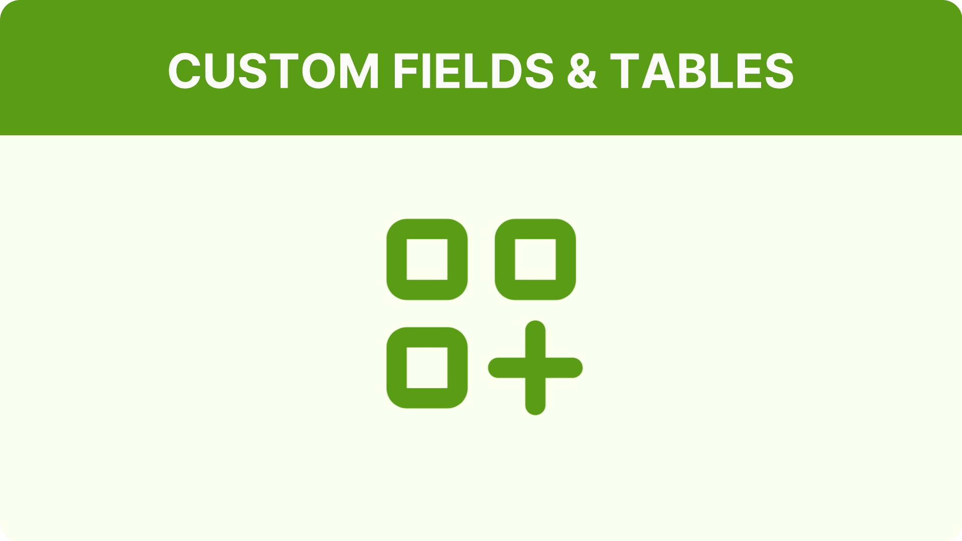 Customizations: Custom Fields Reference Sheet