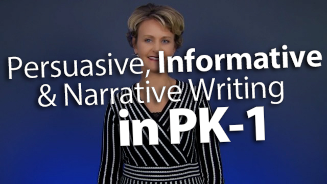 Incorporate Persuasive, Informative, & Narrative Writing in PK-1