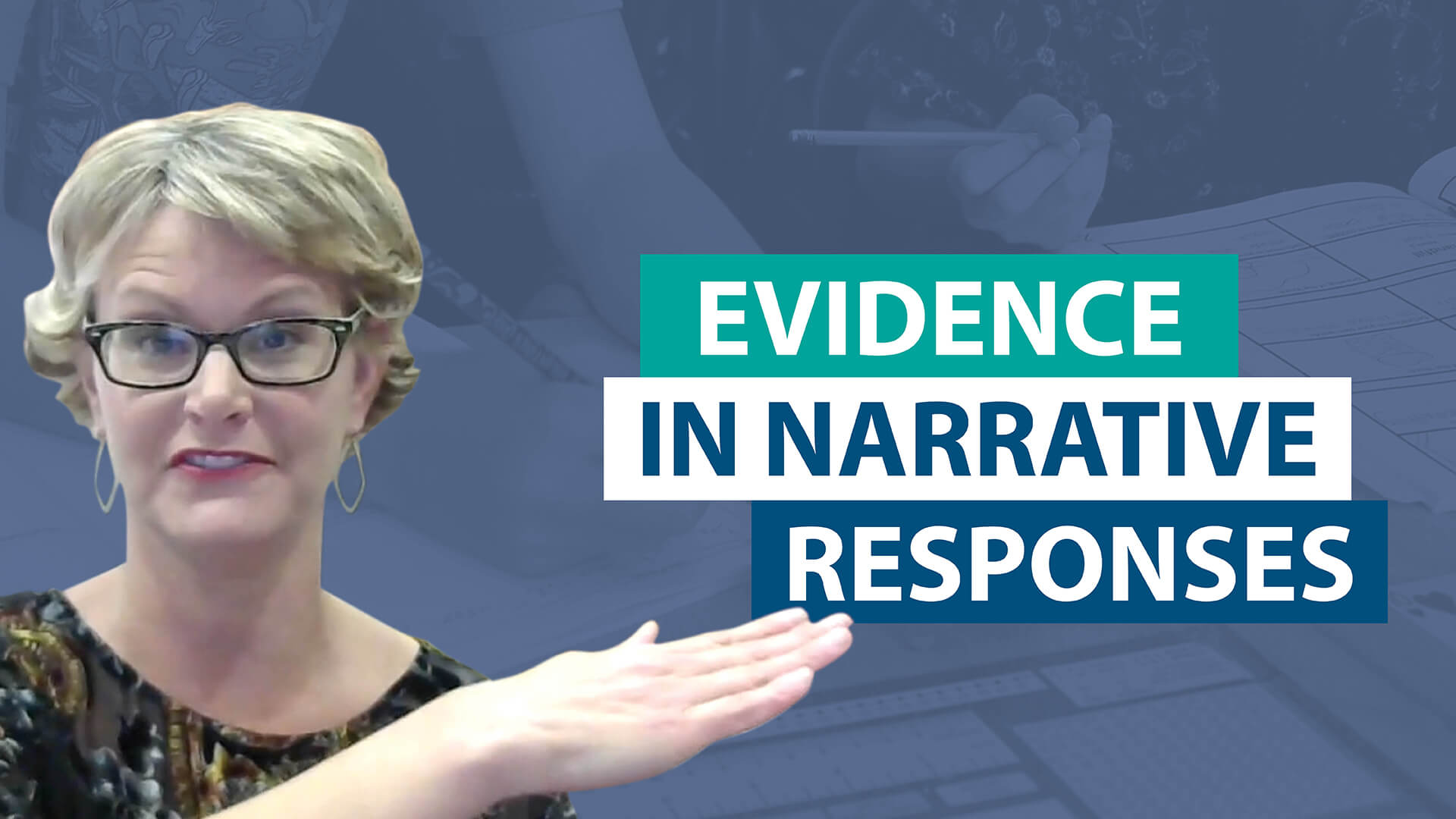 'How should students incorporate evidence in a narrative response?'