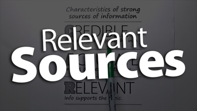 Define What Makes a Source "Relevant"