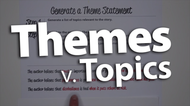 Differentiate Between Themes and Topics