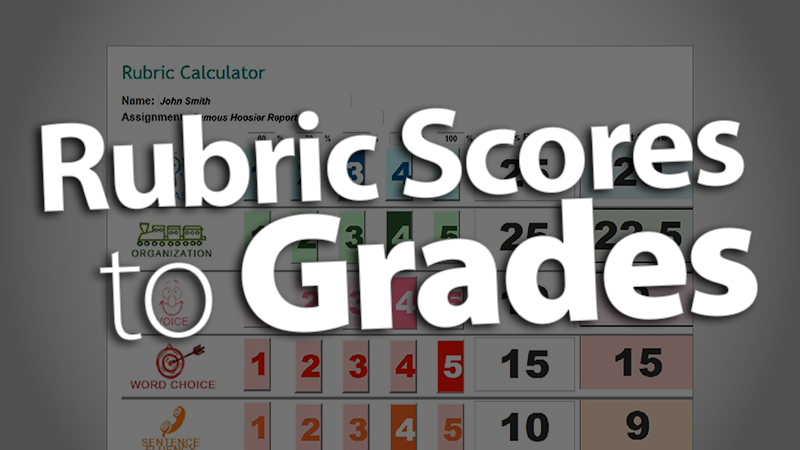 "Convert Rubric Scores to Grades"