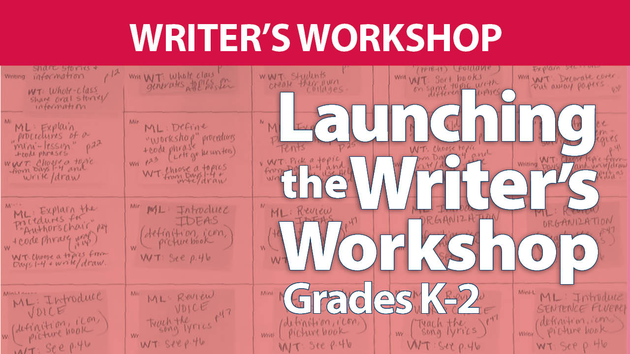 Launching the Writer's Workshop: Grades K-2