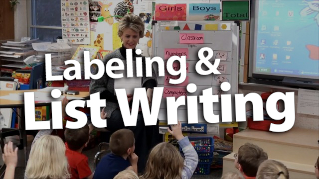 "Incorporating Labeling & List-Writing Lessons"