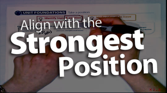 Align with the Strongest Position