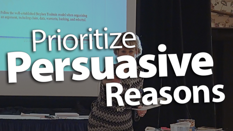 Crescendo to the Strongest Persuasive Reason
