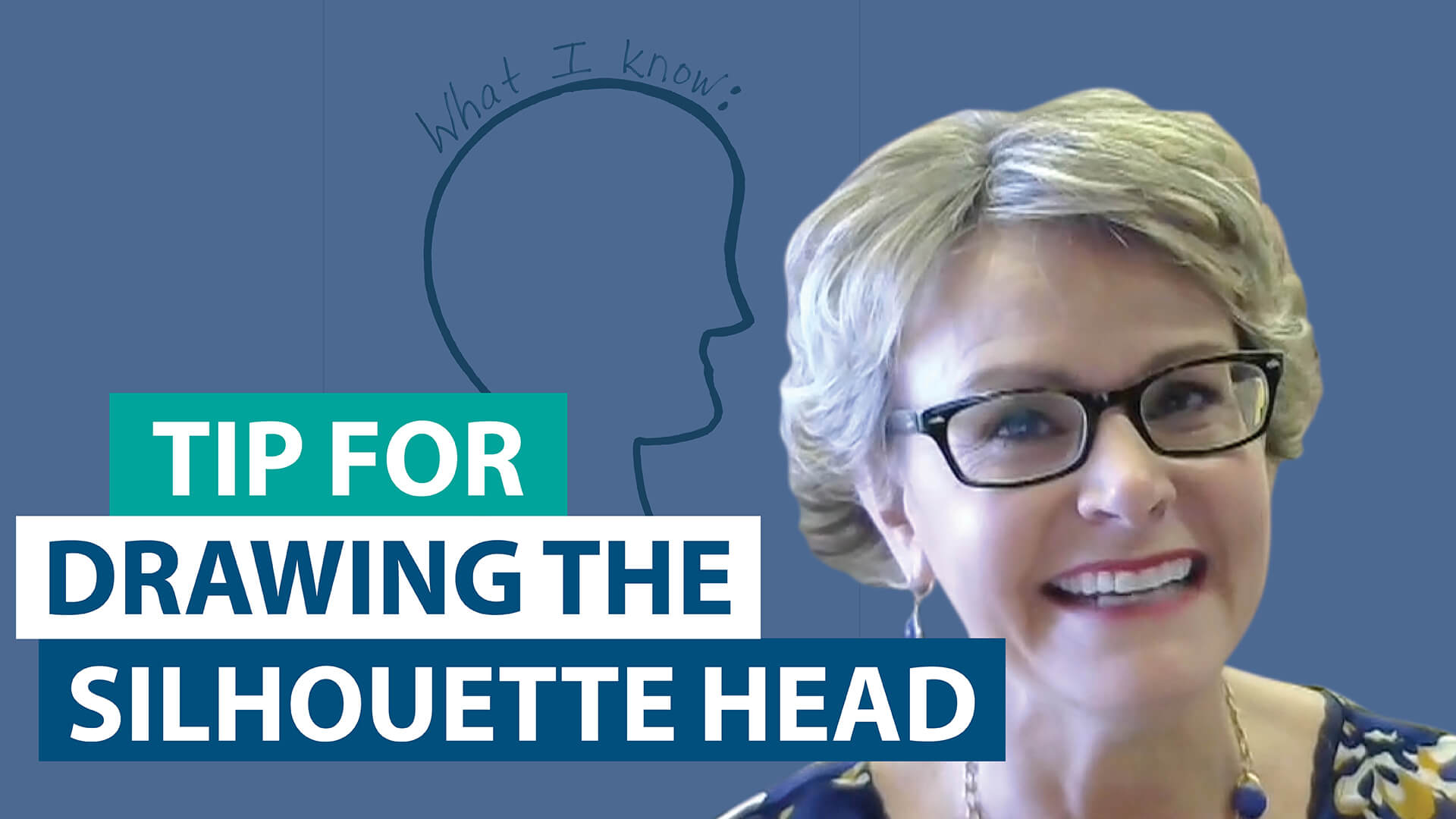 'How do you draw the Silhouette Head on chart paper?'