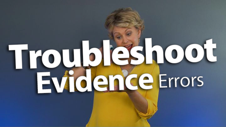 'Troubleshoot Evidence Errors in Reading Responses'