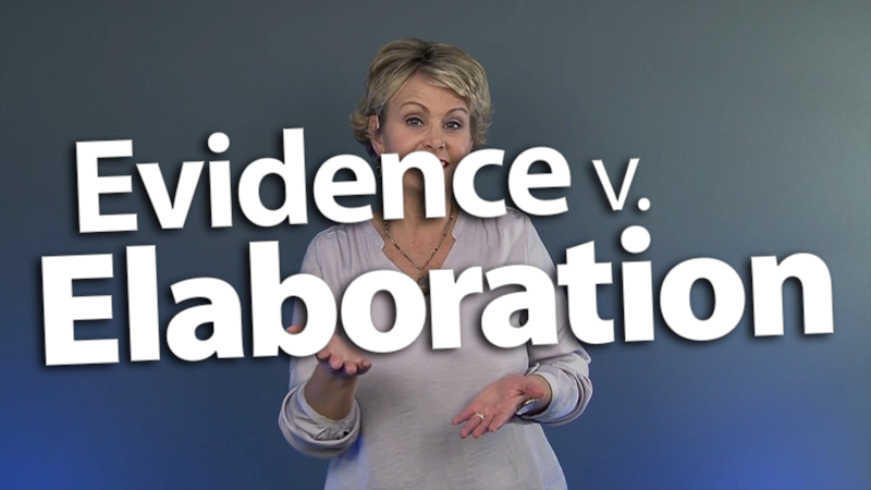 "Balance Evidence v. Elaboration in Reading Responses"