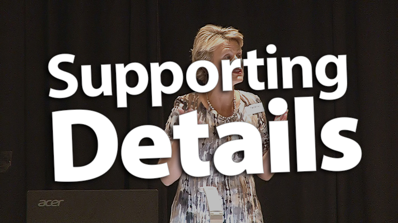"Add 6 Types of Supporting Details"