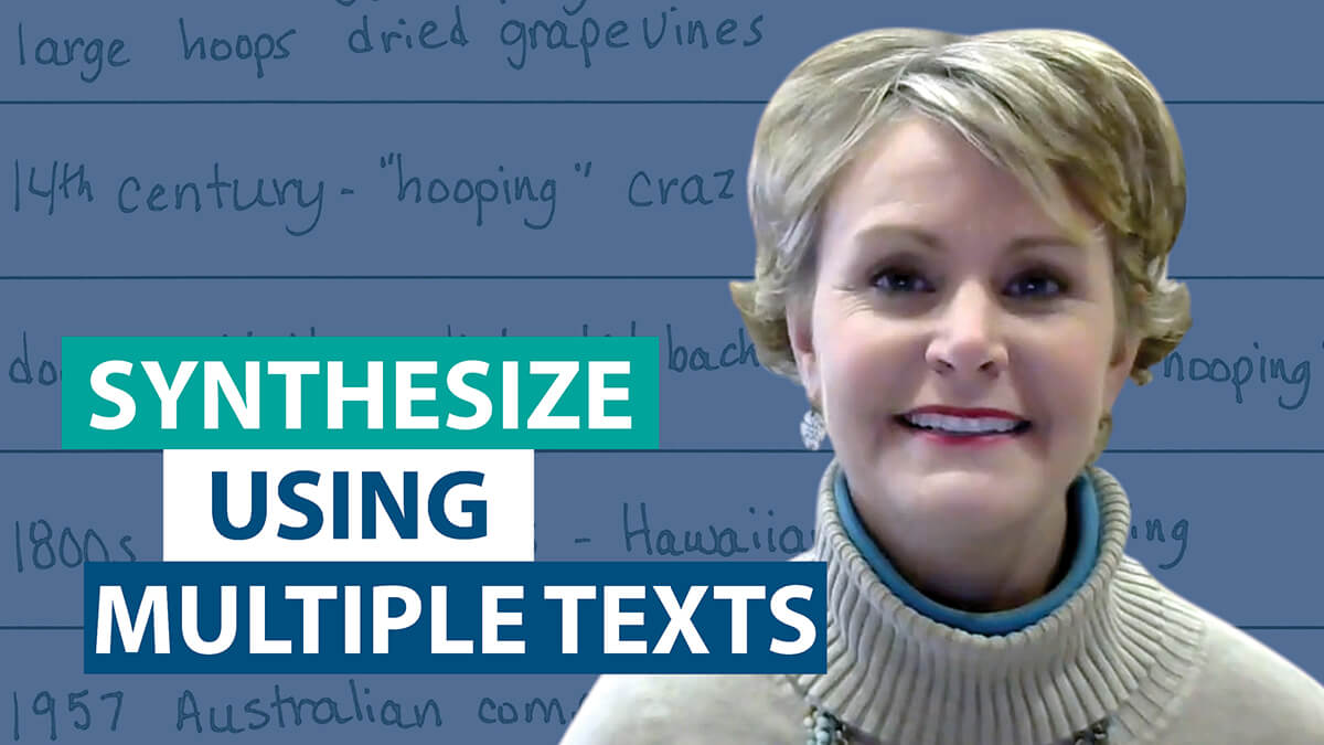 'How do you prepare students to synthesize when reading off a screen?'