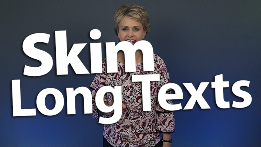 "Teach Readers How to Skim Long Texts"