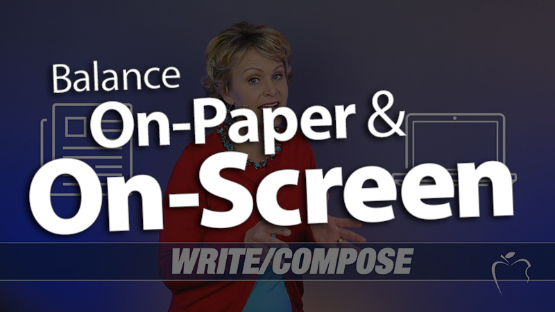 'Balance On-paper and On-screen Experiences'