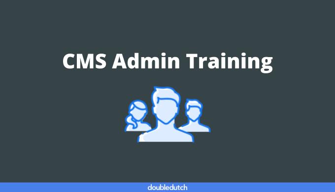 CMS Admin Training