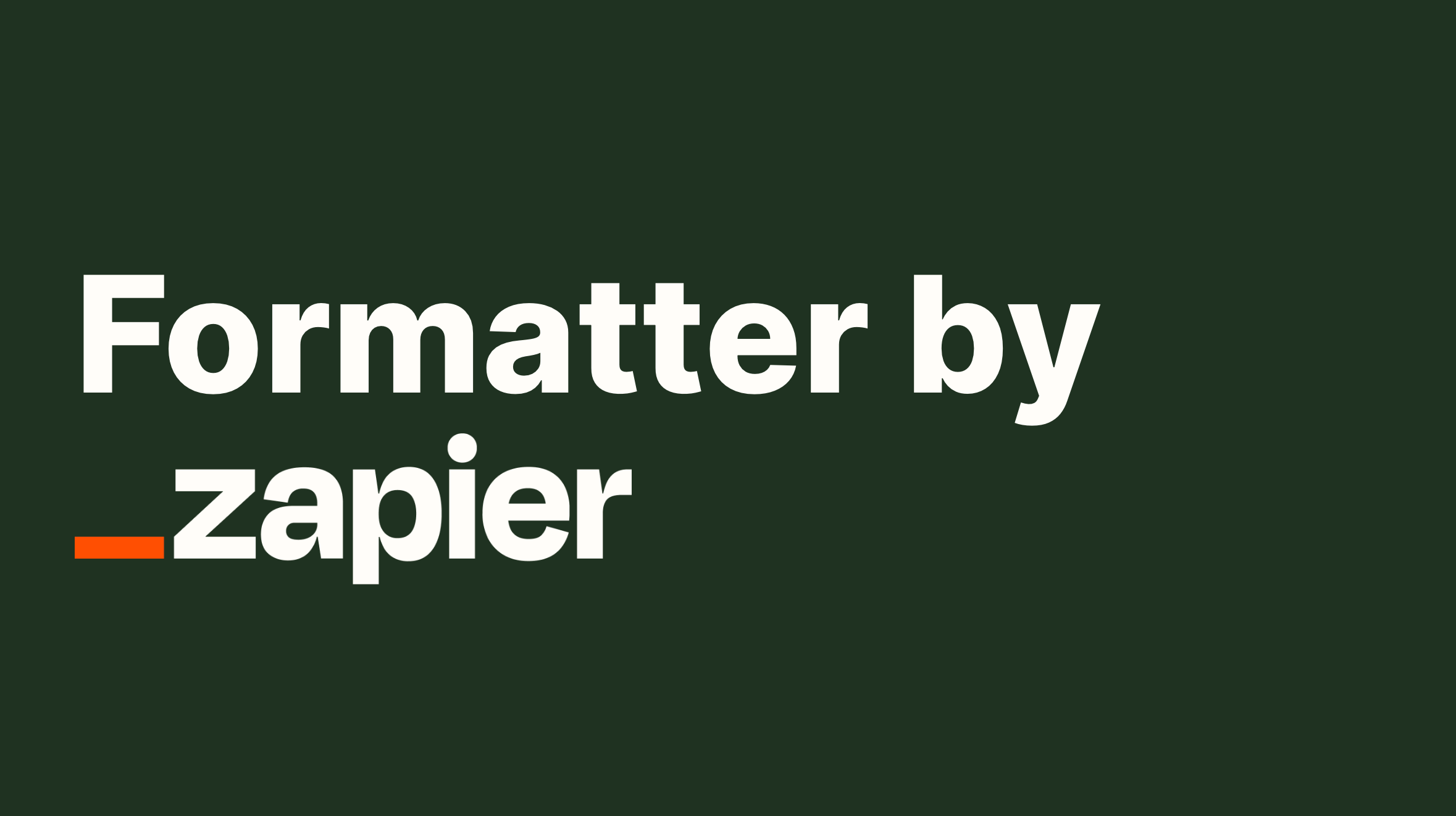 Formatter By Zapier