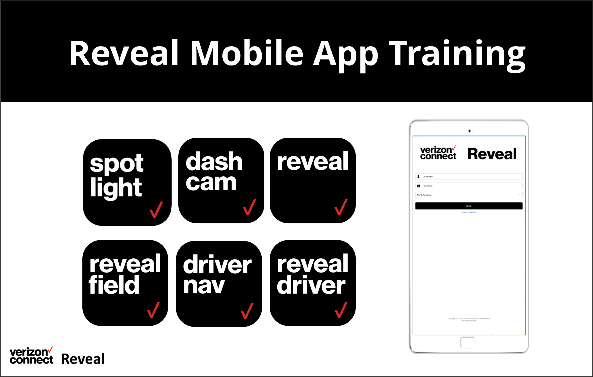 Reveal Mobile App Training