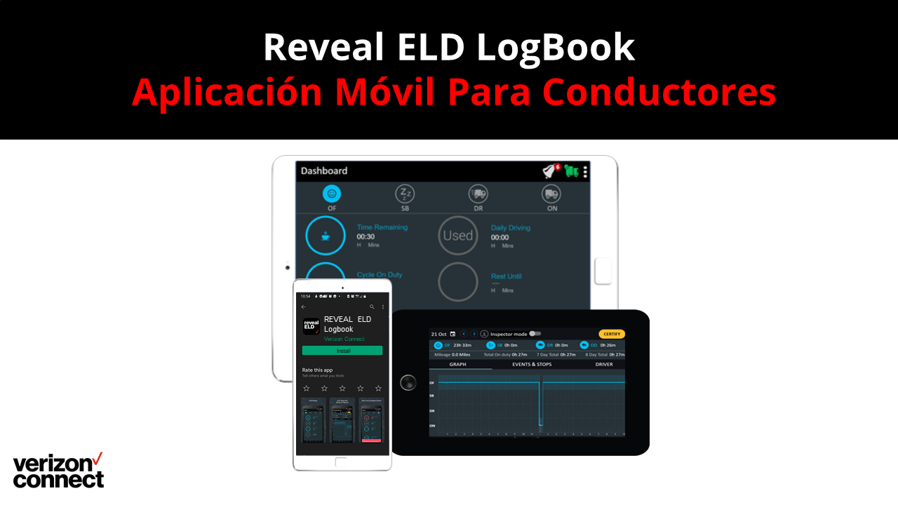Reveal ELD LogBook Aplicación Móvil Para Conductores