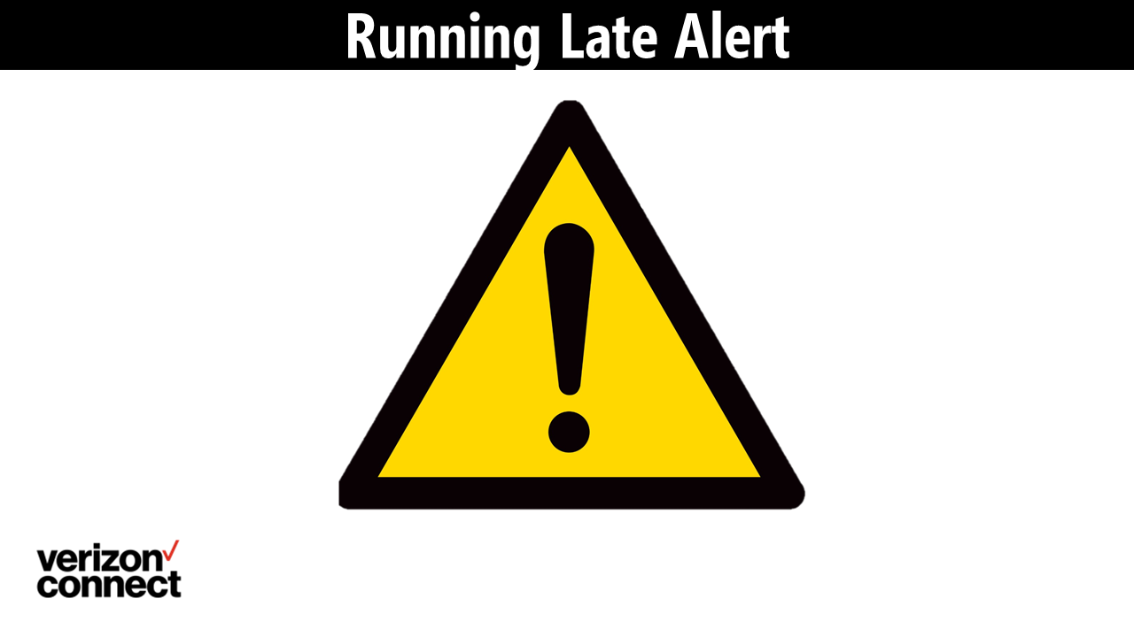 Running Late Alert