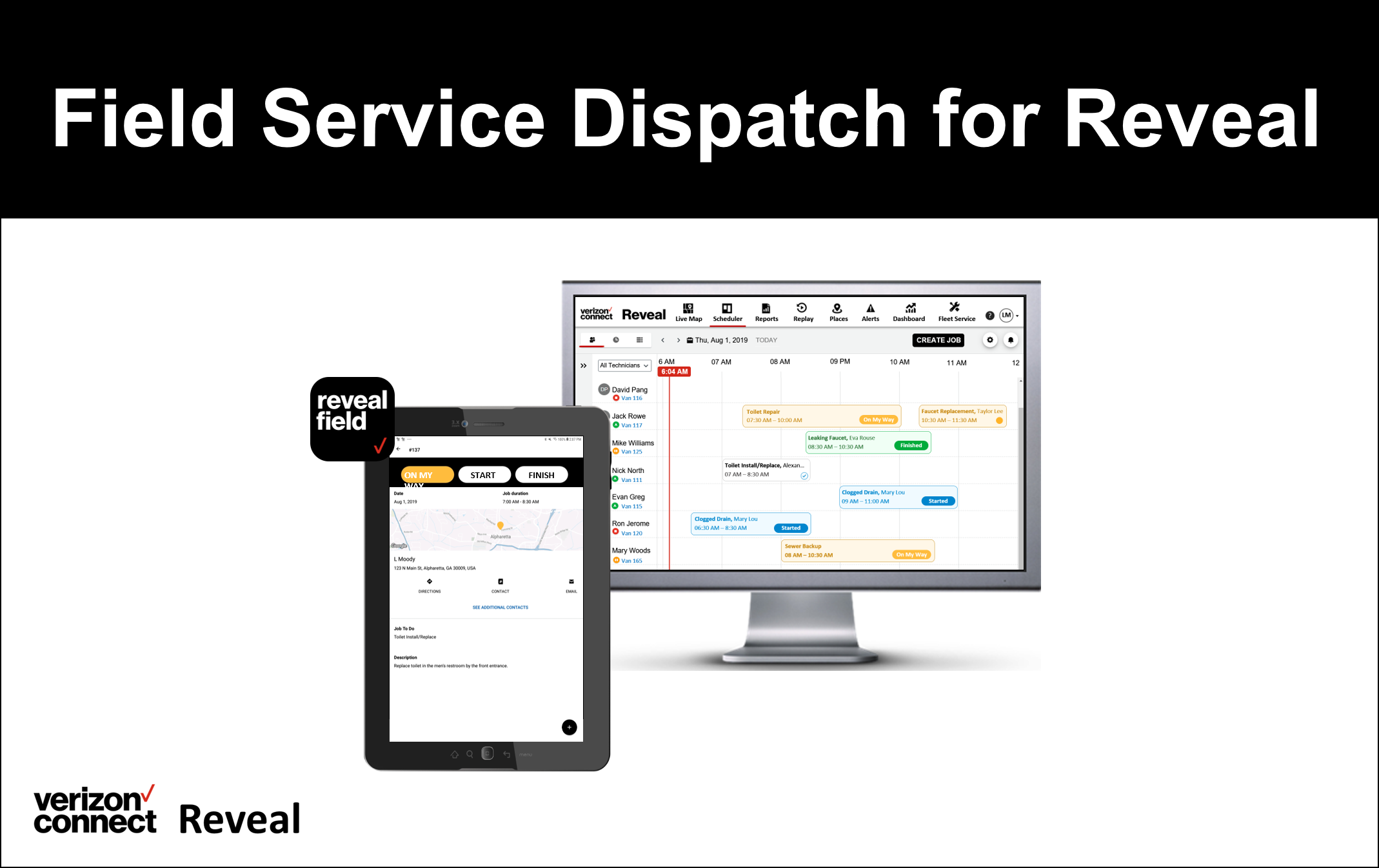 Field Service Dispatch for Reveal