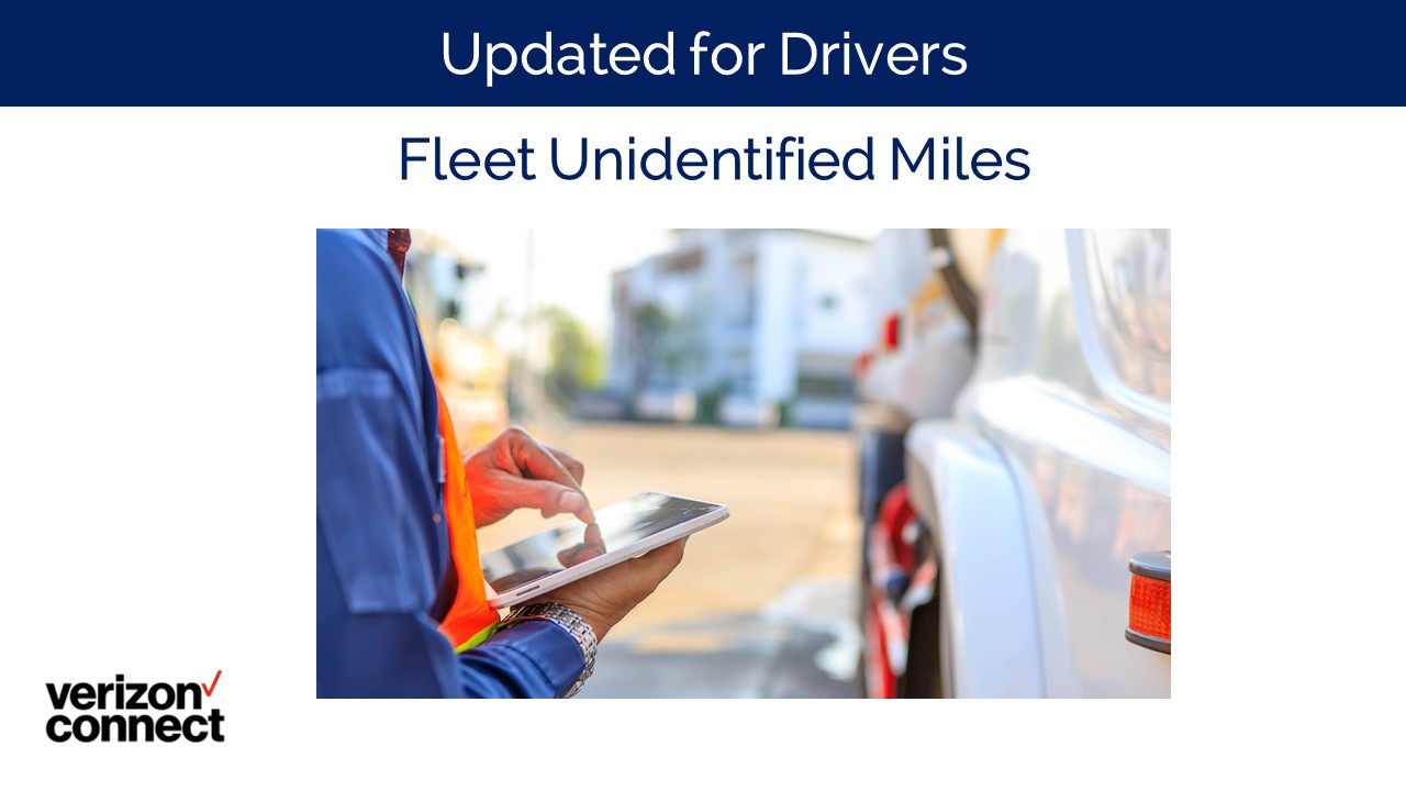 Fleet Unidentified Miles for Drivers
