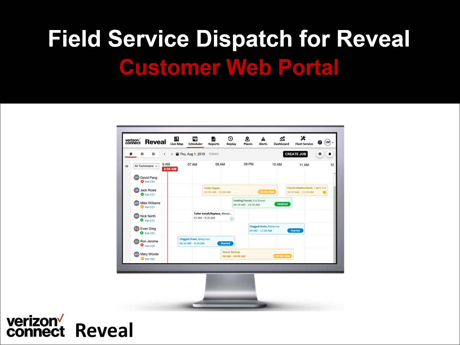 Verizon Connect Field Service Dispatch for Reveal eTutorial (for admin/dispatchers)