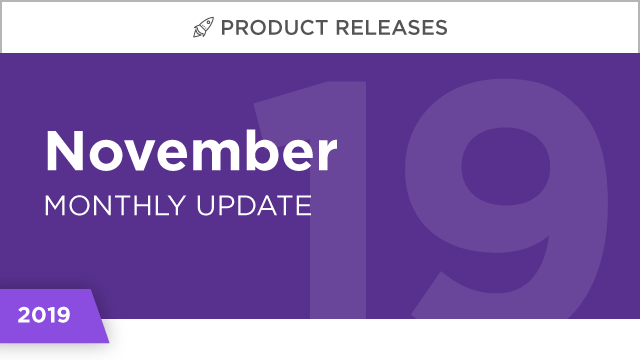 Product Releases: November 2019