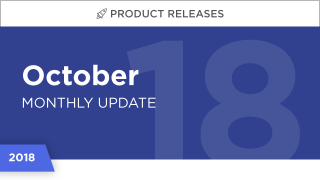 Product Releases: October 2018