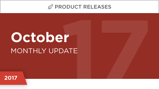Product Releases: October 2017