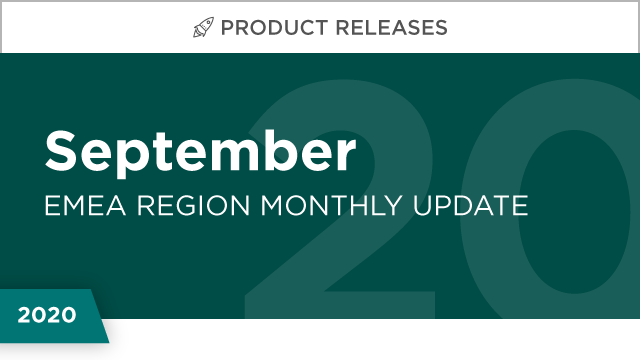 Product Releases: September 2020 (EMEA)
