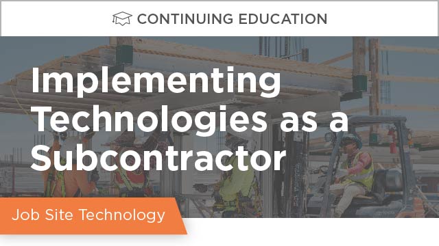 Implementing Technologies as a Subcontractor