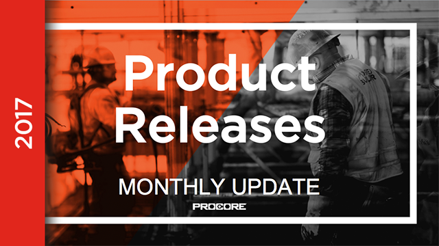 Product Releases: March 2017