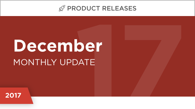 Product Releases: December 2017