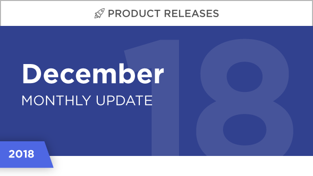 Product Releases: December 2018