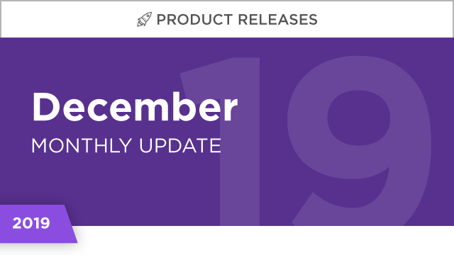 Product Releases: December 2019