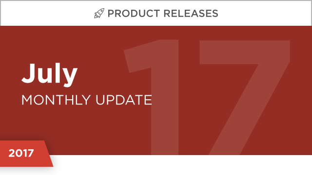 Product Releases: July 2017