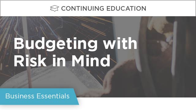 Budgeting with Risk in Mind