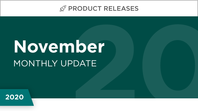 Product Releases: November 2020