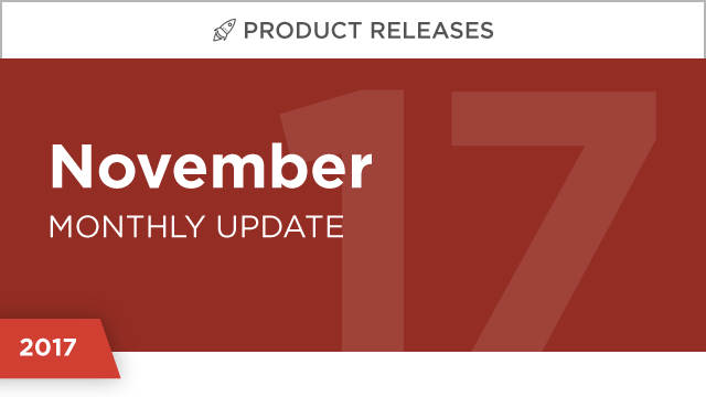 Product Releases: November 2017
