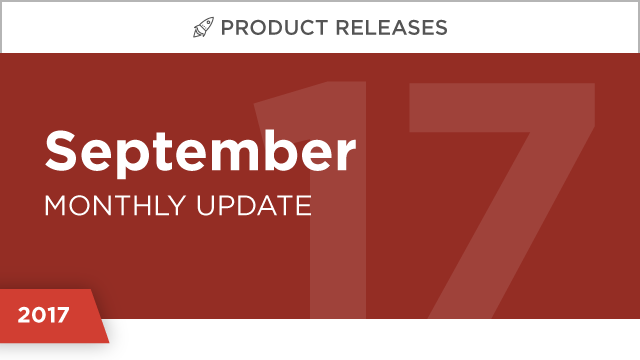 Product Releases: September 2017