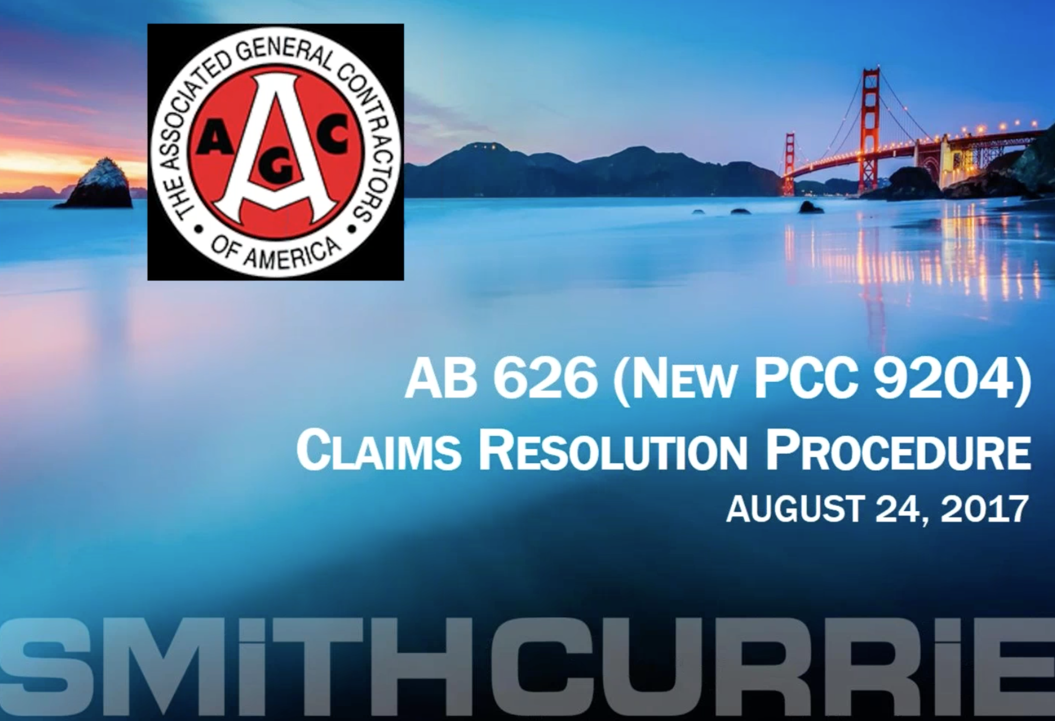 AB 626 - Claims Resolution Procedure