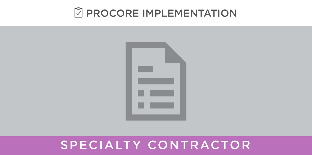 Progress Billings -- Specialty Contractor