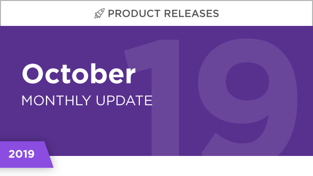 Product Releases: October 2019