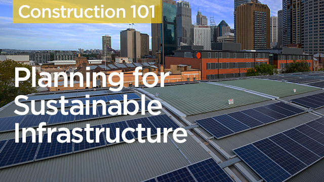 Planning for Sustainable Infrastructure