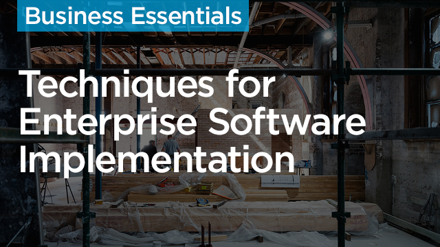 Software Implementation: Techniques for Enterprise Implementations