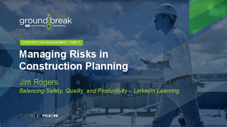 On-Demand GB2017: Construction Project Management Training, Part 1
