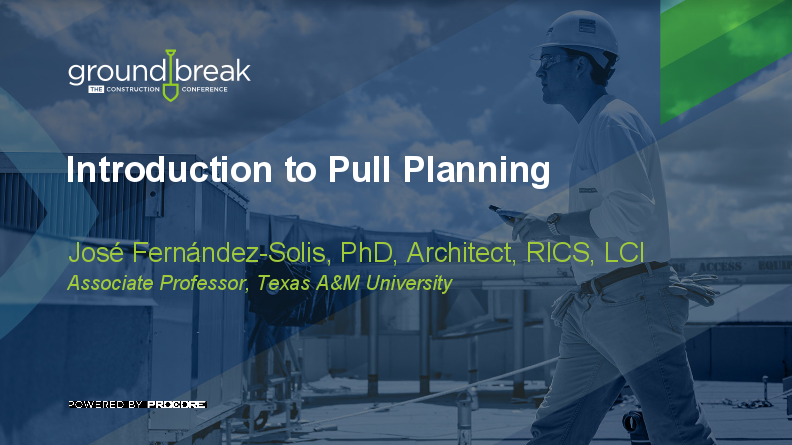 On-Demand GB2017: Introduction to Pull Planning