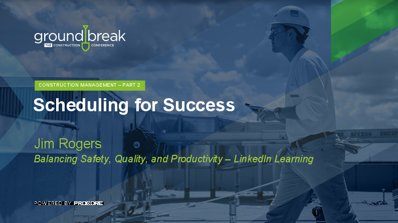 On-Demand GB2017: Construction Project Management Training, Part 2
